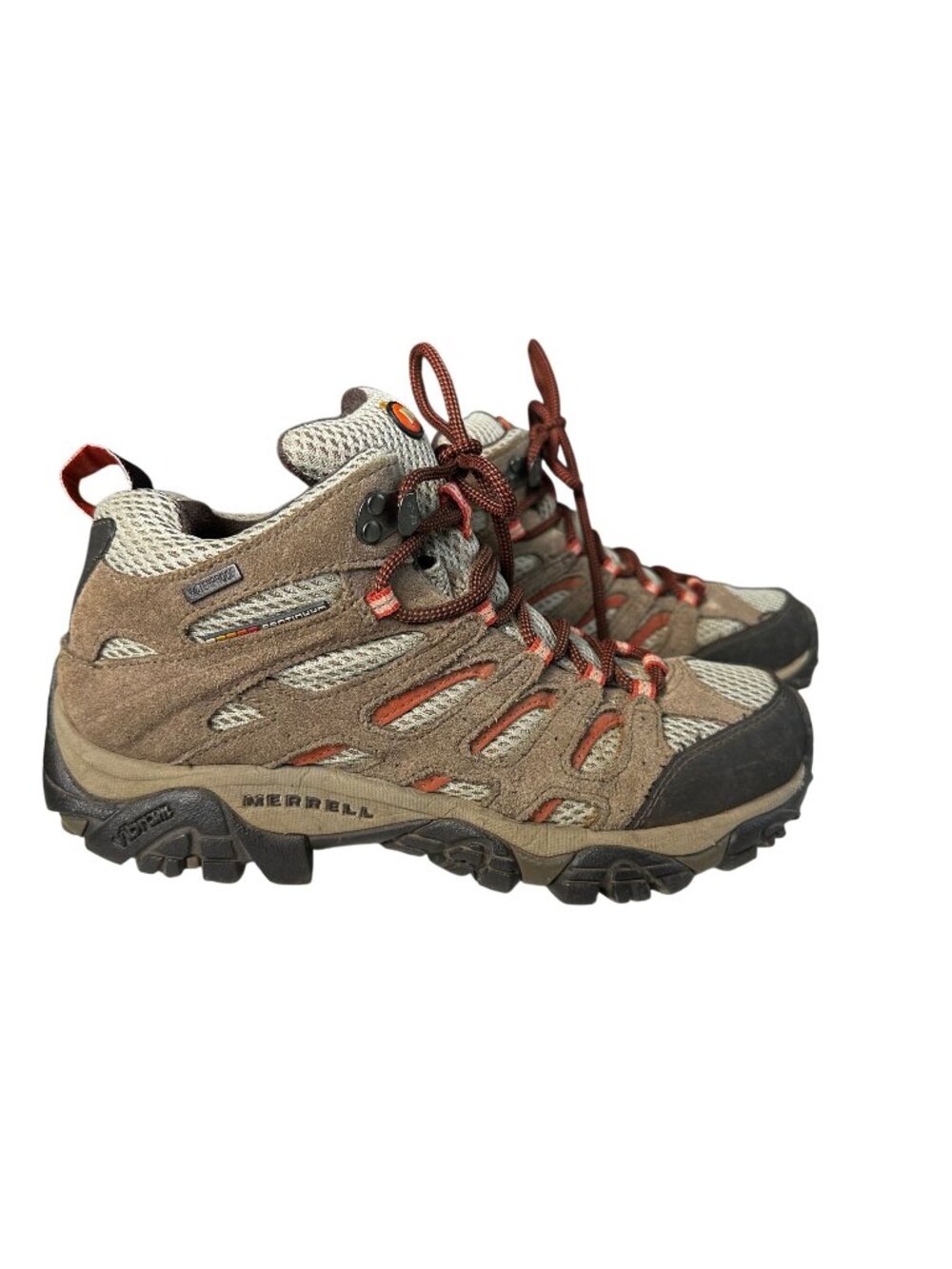 Merrell Womens Moab 3 Mid Waterproof Hiking Boots Bungee Cord/Brown 8.5 M 39 EUR